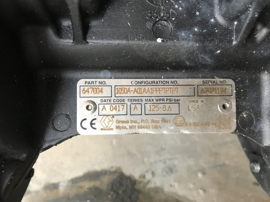 ขายปั้มไดอะแฟรม Graco โครงสร้างสแตนเลส ขนาด 1นิ้ว made in USA. สภาพสวย ดูดแรง พร้อมใช้งาน