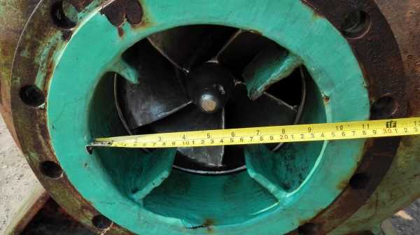 ปั้มน้ำหอยโข่งญี่ปุ่นใบพัดสเตนเลส TORISHIMA PUMP JAPAN ท่อ 10&rdquo;- 10&rdquo; ชนมอเตอร์ 15 HP 6 Po