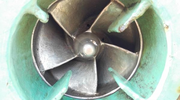 ปั้มน้ำหอยโข่งญี่ปุ่นใบพัดสเตนเลส TORISHIMA PUMP JAPAN ท่อ 10&rdquo;- 10&rdquo; ชนมอเตอร์ 15 HP 6 Po