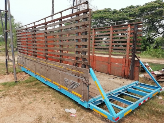 ขายกระบะไม้ สภาพพร้อมใช้งาน ถอดลงจาก ฮีโน่ 3H ขนาดกระบะ กว้าง 2.40 ซม. ยาว 6.30 ซม สูง 2.10 ซม. ความกว้างคันซี 87 ซม.