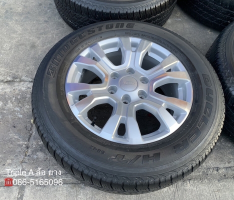 ล้อแม็ก Ford Ranger Wildtrak Limited รุ่นใหม่ล่าสุด ขอบ 18 พร้อมยาง 265-60-18 Bridgestone ปลายปี 15 แม็กสวย ดอกยางหนาปึก