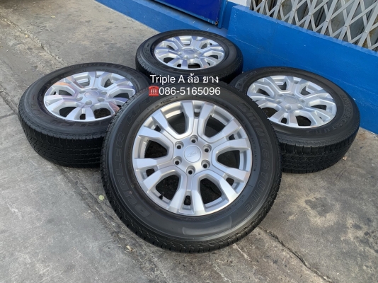 ล้อแม็ก Ford Ranger Wildtrak Limited รุ่นใหม่ล่าสุด ขอบ 18 พร้อมยาง 265-60-18 Bridgestone ปลายปี 15 แม็กสวย ดอกยางหนาปึก