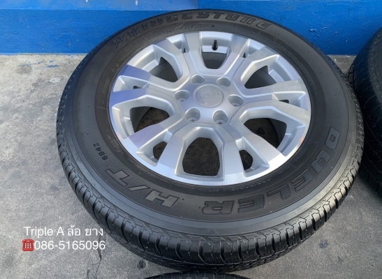 ล้อแม็ก Ford Ranger Wildtrak Limited รุ่นใหม่ล่าสุด ขอบ 18 พร้อมยาง 265-60-18 Bridgestone ปลายปี 15 แม็กสวย ดอกยางหนาปึก