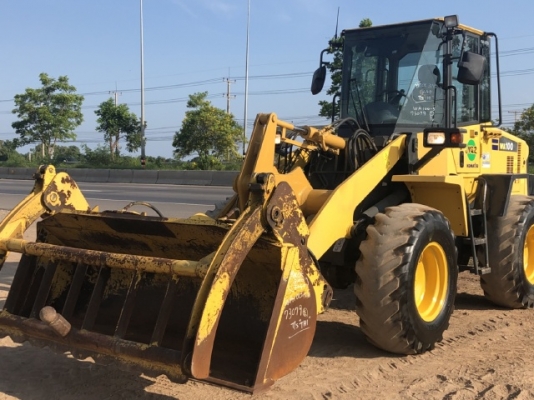 ขายรถตักล้อยาง KOMATSU WA100-5 แขนยาวพิเศษ นำเข้าเองจากญี่ปุ่น สภาพสวยพร้อมใช้ มีVDOการทำงานครับ