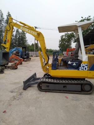 รถแบคโฮ KOMATSU PC20 รุ่น 6 รถเก่านอกนำเข้า ยังไม่เคยใช้งานในไทย เครื่องดี ปั๊มดี แท็กยางใหม่ สภาพดีพร้อมใช้งาน มีเอกสารใบอินวอยซ์ มี VDO การทำงานให้ชม