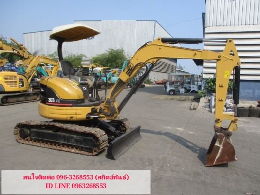 ‼️ มาแล้วรถขุดเก่านอกยอดนิยม ‼️ CAT 303CR ขนาด PC-30 รถเก่านอกแท้100\%  #มีลายหัวแย็ก (คอลโทนสั้นปั๊มนิ้ว) เครื่องดี ระบบไว รถพร้อมใช้งาน เอกสารใบอินวอยครบ             ???? ราคา 430,000  ต่อรองได้???? ☎️ สนใจติดต่อ 096-3268553 (สถิตย์พันธ์) ???? ID LINE 09