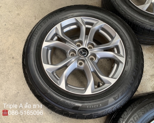 ล้อแม็ก 5รู114 Mazda CX3 ขอบ 16 พร้อมยาง 215-60-16 Bridgestone ปี 16