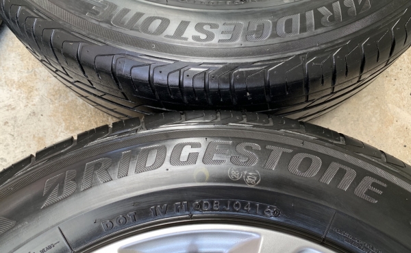 ล้อแม็ก 5รู114 Mazda CX3 ขอบ 16 พร้อมยาง 215-60-16 Bridgestone ปี 16