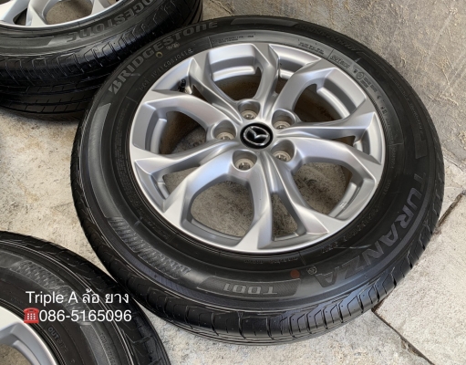 ล้อแม็ก 5รู114 Mazda CX3 ขอบ 16 พร้อมยาง 215-60-16 Bridgestone ปี 16