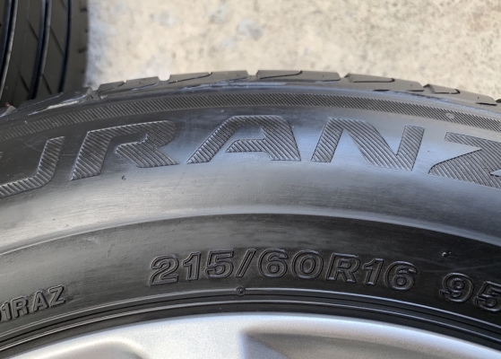 ล้อแม็ก 5รู114 Mazda CX3 ขอบ 16 พร้อมยาง 215-60-16 Bridgestone ปี 16
