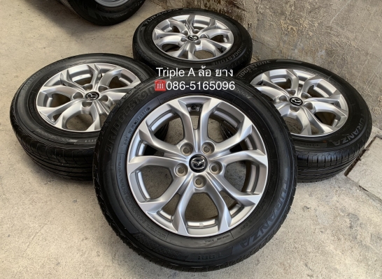 ล้อแม็ก 5รู114 Mazda CX3 ขอบ 16 พร้อมยาง 215-60-16 Bridgestone ปี 16
