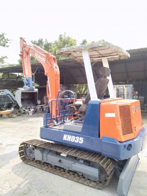 รถแบคโฮ KUBOTA KH035 รถเก่านอกนำเข้า ยังไม่เคยใช้งานในไทย ชม.การทำงาน 3,000+ ชม. มีระบบเต่า-กระต่าย เครื่องดี ปั๊มดี โซ่หนา เอวแน่น พร้อมใช้งาน มีเอกสารใบอินวอยซ์ มี VDO การทำงานให้ชม
