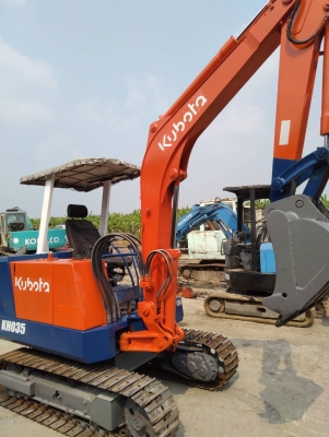 รถแบคโฮ KUBOTA KH035 รถเก่านอกนำเข้า ยังไม่เคยใช้งานในไทย ชม.การทำงาน 3,000+ ชม. มีระบบเต่า-กระต่าย เครื่องดี ปั๊มดี โซ่หนา เอวแน่น พร้อมใช้งาน มีเอกสารใบอินวอยซ์ มี VDO การทำงานให้ชม