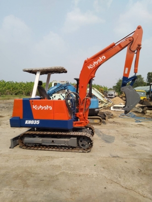 รถแบคโฮ KUBOTA KH035 รถเก่านอกนำเข้า ยังไม่เคยใช้งานในไทย ชม.การทำงาน 3,000+ ชม. มีระบบเต่า-กระต่าย เครื่องดี ปั๊มดี โซ่หนา เอวแน่น พร้อมใช้งาน มีเอกสารใบอินวอยซ์ มี VDO การทำงานให้ชม