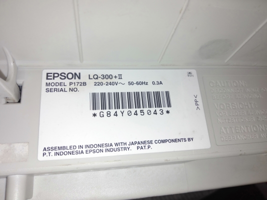 Epson LQ300+ll USB เครื่องดอท มือสอง ราคาถูก ใช้งานได้ 100 \% 1,950 บาท รวมส่ง 0981764644