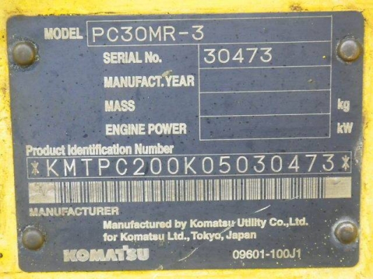 ขาย รถขุดเล็ก KOMATSU PC30MR-3 เก๋ง สวยๆ นำเข้าจากญี่ปุ่น โทร.090-986-2521 อ๊อบ