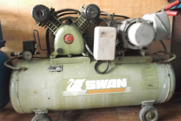 ปั้มลมสวอน85ลิตรมอเตอร์มิตซุ2แรงพร้อมใช้