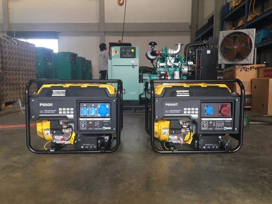 เครื่องปั่นไฟ 5kw 1เฟส เครื่องเบนซิน ยี่ห้อ "ATLAS COPCO" สินค้าดีมีคุณภาพ แบรนต์ สวีเดน
