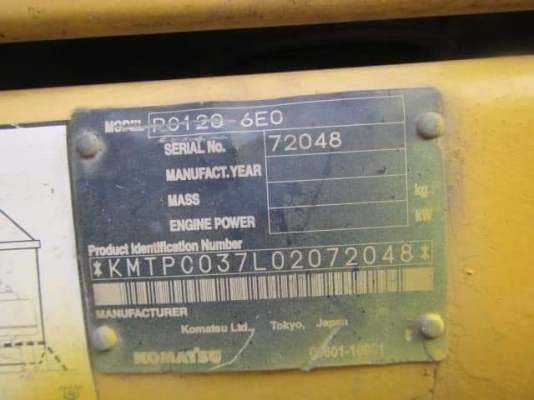 ขายจ้า..KOMATSU PC120-6EO เก่านอกแท้  เครื่องปั๊มแห้ง แทรค70 มีลายแย๊ก พร้อมใช้ โทร 080-3818694 จ๊อย