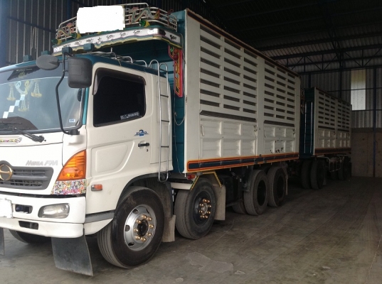 ขายรถสิบล้อพ่วงแม่ลูกดั้ม  HINO MEGA 260 แรง สวยจัด