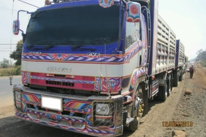 ขายด่วนลดเลยครับ100000รถบรรทุกพ่วงดั้ม ISUZU DECA 300 ปี54 เครื่องดี คัสชีส์สวยๆๆ พร้อมใช้งานครับ