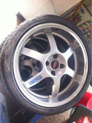 ล้อแนวRacing ขอบ17 4รู100 "Lenso"แท้