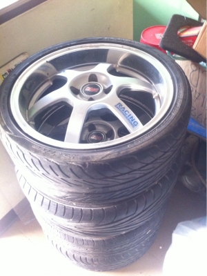 ล้อแนวRacing ขอบ17 4รู100 "Lenso"แท้