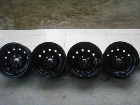 ขายล้อกะทะขอบ 14 5 รู 114.3 1 ชุดใส่ TOYOTA ไมตี้