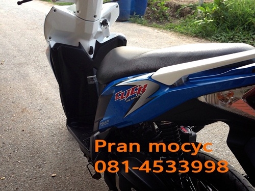 honda click125i สีน้ำเงินขาว ปี2555