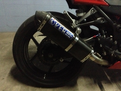 ขาย ninja 250 สีแดง ปี 2012 พร้อมของแต่ง