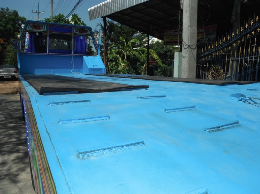 ขายรถเทรลเลอร์ 10 ล้อ MITSUBISHI FUSO 2 เพลา บรรทุกรถเกี่ยวข้าว หางเทรลเลอร์ต่อใหม่ ทำสีใหม่ (รถอยู่สุพรรณบุรี)