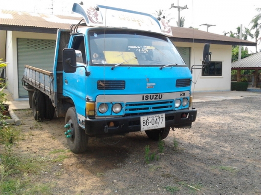***ขายแล้วครับขอบคุณ Truck2hand ขาย 6ล้อ ราคาเบาๆ ISUZU KS 110 เครื่อง4BE1 110 แรง แห้งดี แรงดี เกียร์ดี ช่วงล่างเดิมๆ 5น็อต หน้า-หลัง คัสซีดี  ภายในโอเค กระบะยาว4.30ม. พื้นเหล็ก คอกไม้(ไปใส่เอง) ยางดี6เส้น  ขายตามสภาพ จะให้สวย พร้อมใช้ ต้องเก็บอีกนิดหน่อ