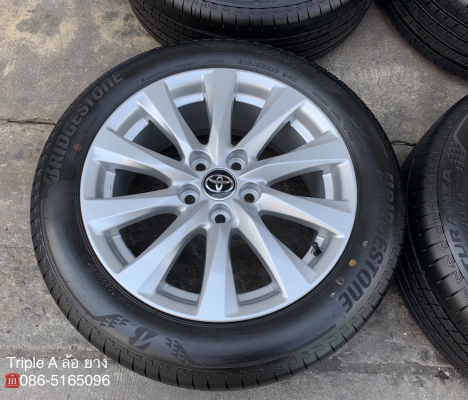 ล้อแม็กป้ายแดง Toyota Camry 2019 ขอบ 17 พร้อมยางใหม่ป้ายแดง 215-55-17 Bridgestone ปี 19 สวยกริ๊บ