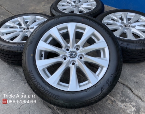 ล้อแม็กป้ายแดง Toyota Camry 2019 ขอบ 17 พร้อมยางใหม่ป้ายแดง 215-55-17 Bridgestone ปี 19 สวยกริ๊บ
