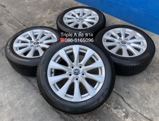 ล้อแม็กป้ายแดง Toyota Camry 2019 ขอบ 17 พร้อมยางใหม่ป้ายแดง 215-55-17 Bridgestone ปี 19 สวยกริ๊บ