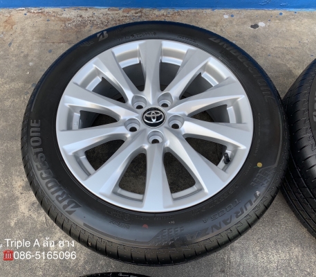ล้อแม็กป้ายแดง Toyota Camry 2019 ขอบ 17 พร้อมยางใหม่ป้ายแดง 215-55-17 Bridgestone ปี 19 สวยกริ๊บ