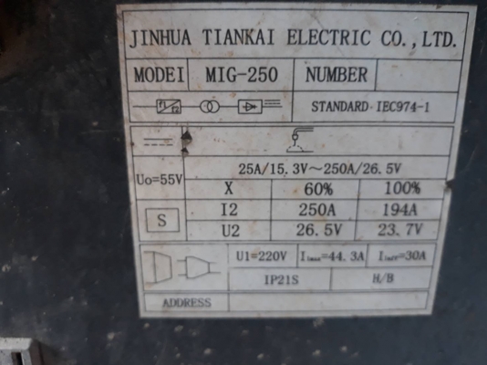 ขายตู้เชื่อมco2 Mig250 ขายตู้เชื่อมco2 Mig250