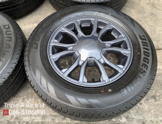 ล้อแม็กป้ายแดง ISUZU X-Series ขอบ 16 รุ่นใหม่ล่าสุด พร้อมยางป้ายแดง 215-70-16 Bridgestone สวยกริ๊บ
