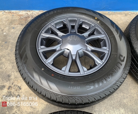 ล้อแม็กป้ายแดง ISUZU X-Series ขอบ 16 รุ่นใหม่ล่าสุด พร้อมยางป้ายแดง 215-70-16 Bridgestone สวยกริ๊บ