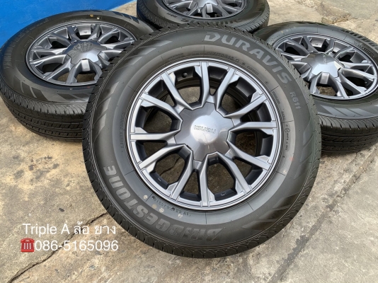 ล้อแม็กป้ายแดง ISUZU X-Series ขอบ 16 รุ่นใหม่ล่าสุด พร้อมยางป้ายแดง 215-70-16 Bridgestone สวยกริ๊บ
