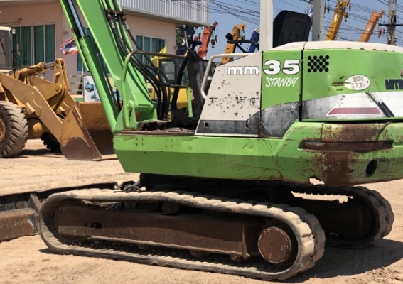 ขายรถขุด MITSUBISHI MM35 คอลโทรลสั้น ปั้มนิ้ว นำเข้าเองจากญี่ปุ่น สภาพสวยพร้อมใช้ มีVDOการทำงานครับ