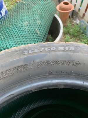 ยางmichelin 265/60/18 ปี5016 ยางmichelin 265/60/18 ปี5016