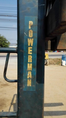 สแต้กเกอร์ยกของ POWERMAN แบบเท้าเหยียบ ขนาด 1000 kg ยกสูง 150 cm งายาว 100 cm สภาพสวยพร้อมใช้