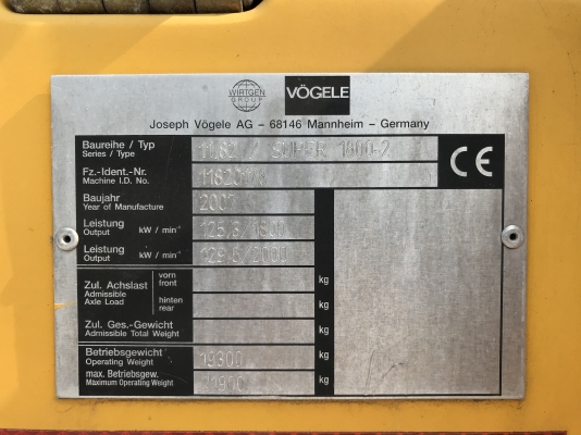 VOGELE SUPER 1800-2 นำเข้าจากเยอรมัน รถสวย สภาพดี ราคาไม่แพงครับ VOGELE SUPER 1800-2 นำเข้าจากเยอรมัน รถสวย สภาพดี ราคาไม่แพงครับ