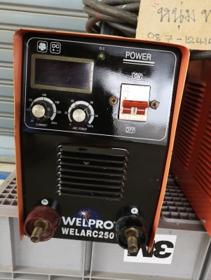 ขายตู้เชื่อมอินเวอเตอร์มือ2 ยี่ห้อ WELPRO. รุ่นWELARC250 ขายตู้เชื่อมอินเวอเตอร์มือ2 ยี่ห้อ WELPRO. รุ่นWELARC250