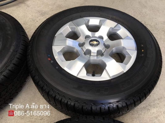 ล้อแม็กป้ายแดง Chevrolet Colorado ขอบ 17 พร้อมยางใหม่ป้ายแดง 255-65-17 Bridgestone สวยกริ๊บๆ