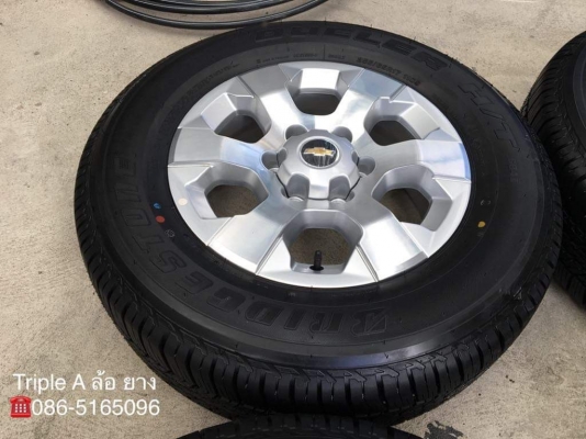 ล้อแม็กป้ายแดง Chevrolet Colorado ขอบ 17 พร้อมยางใหม่ป้ายแดง 255-65-17 Bridgestone สวยกริ๊บๆ