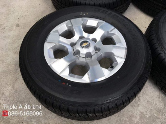 ล้อแม็กป้ายแดง Chevrolet Colorado ขอบ 17 พร้อมยางใหม่ป้ายแดง 255-65-17 Bridgestone สวยกริ๊บๆ
