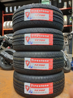 ขายยางใหม่ FIRESTONE TZ700 225-40-18 ปี17 - ราคาชุดละ 8,500 บาท