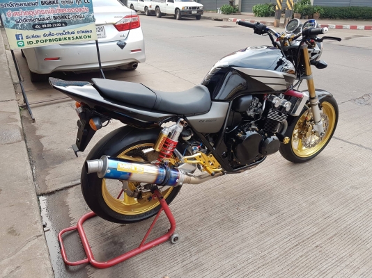 ขาย HONDA CB400 TECH1 แต่งโคตรฟลู สายถักทั้งคัน ท่อฟลูไทเทเนียม เกียร์โยงแต่ง อินวอยส์ สรรพสามิตร รา